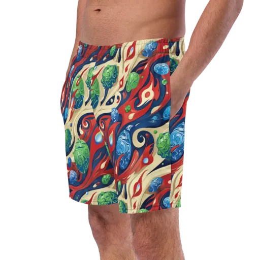 Cosmic Sgraffito on a Swim Trunks