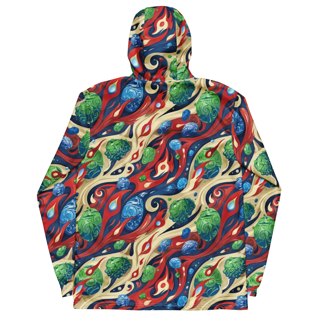 Cosmic Sgraffito on Men's Windbreaker — Back