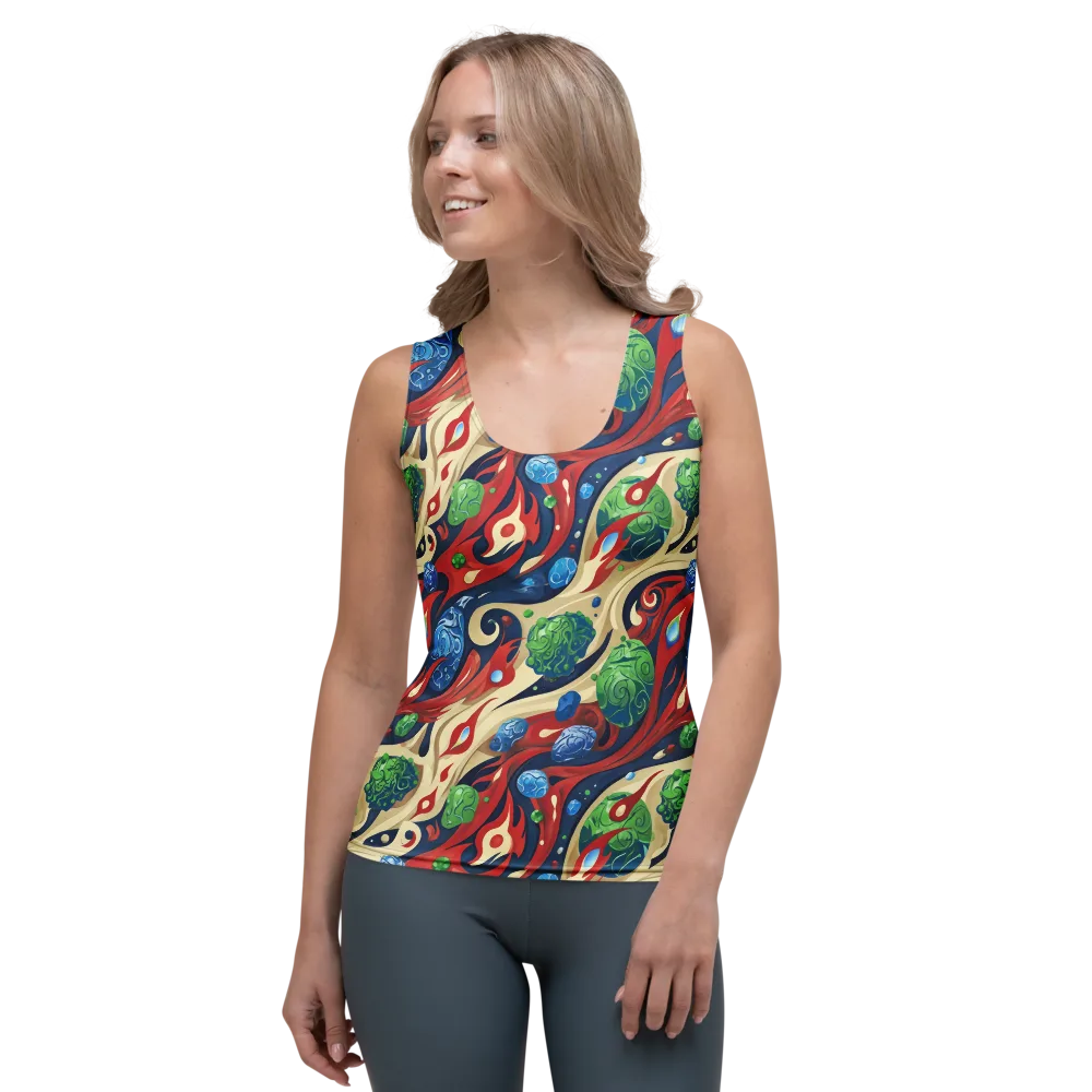 Cosmic Sgraffito on Women's Tank Top — Front