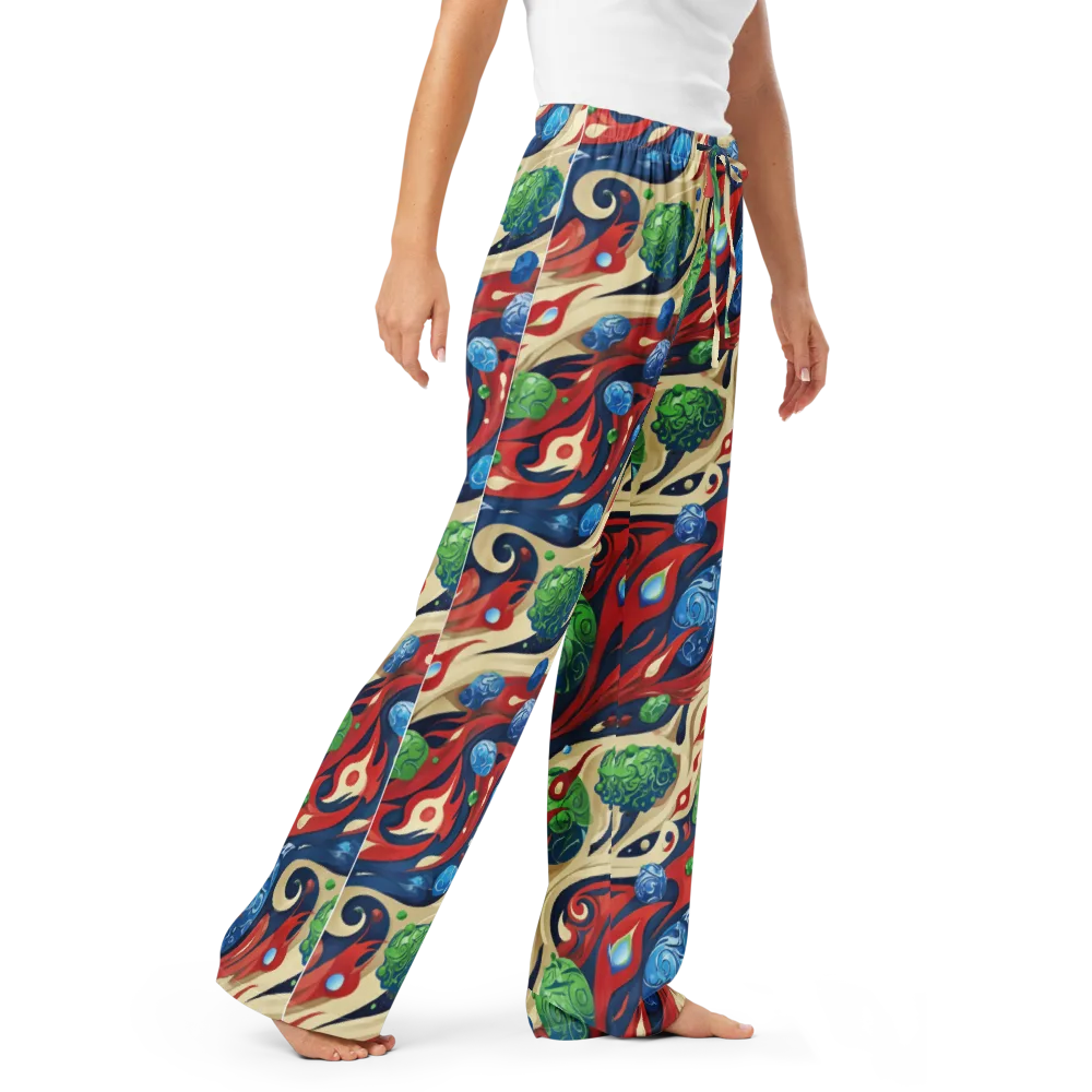 Cosmic Sgraffito on Women's Pajama Pants — Right Front
