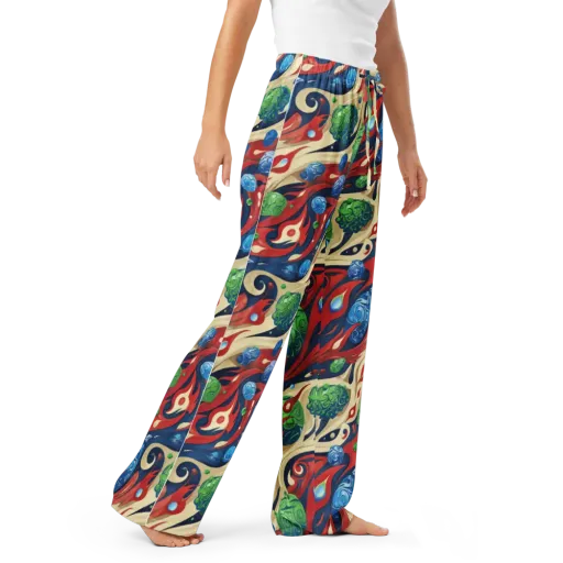 Cosmic Sgraffito on a Women's Pajama Pants