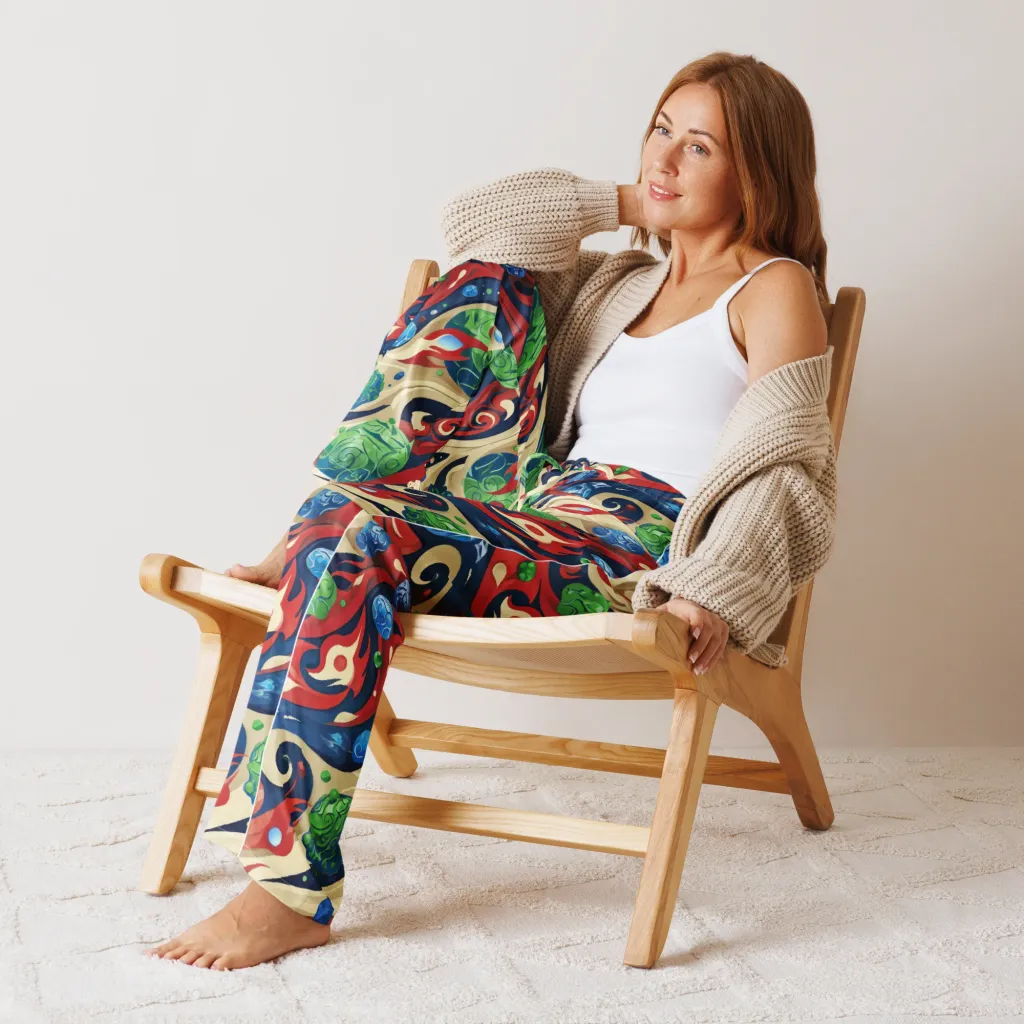 Cosmic Sgraffito on Women's Pajama Pants — Front