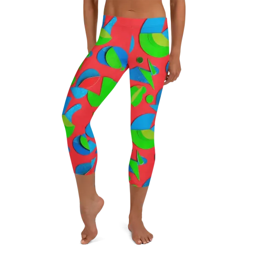 Chromatic Cutouts on a Capri Leggings