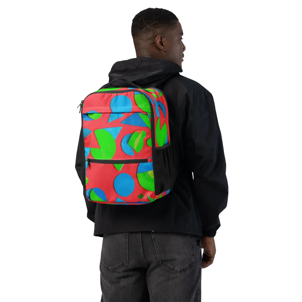 Chromatic Cutouts on Utility Backpack — Back