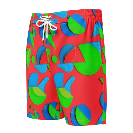 Chromatic Cutouts on a Men's Board Shorts