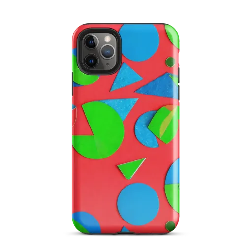 Chromatic Cutouts on a Tough Case for iPhone®