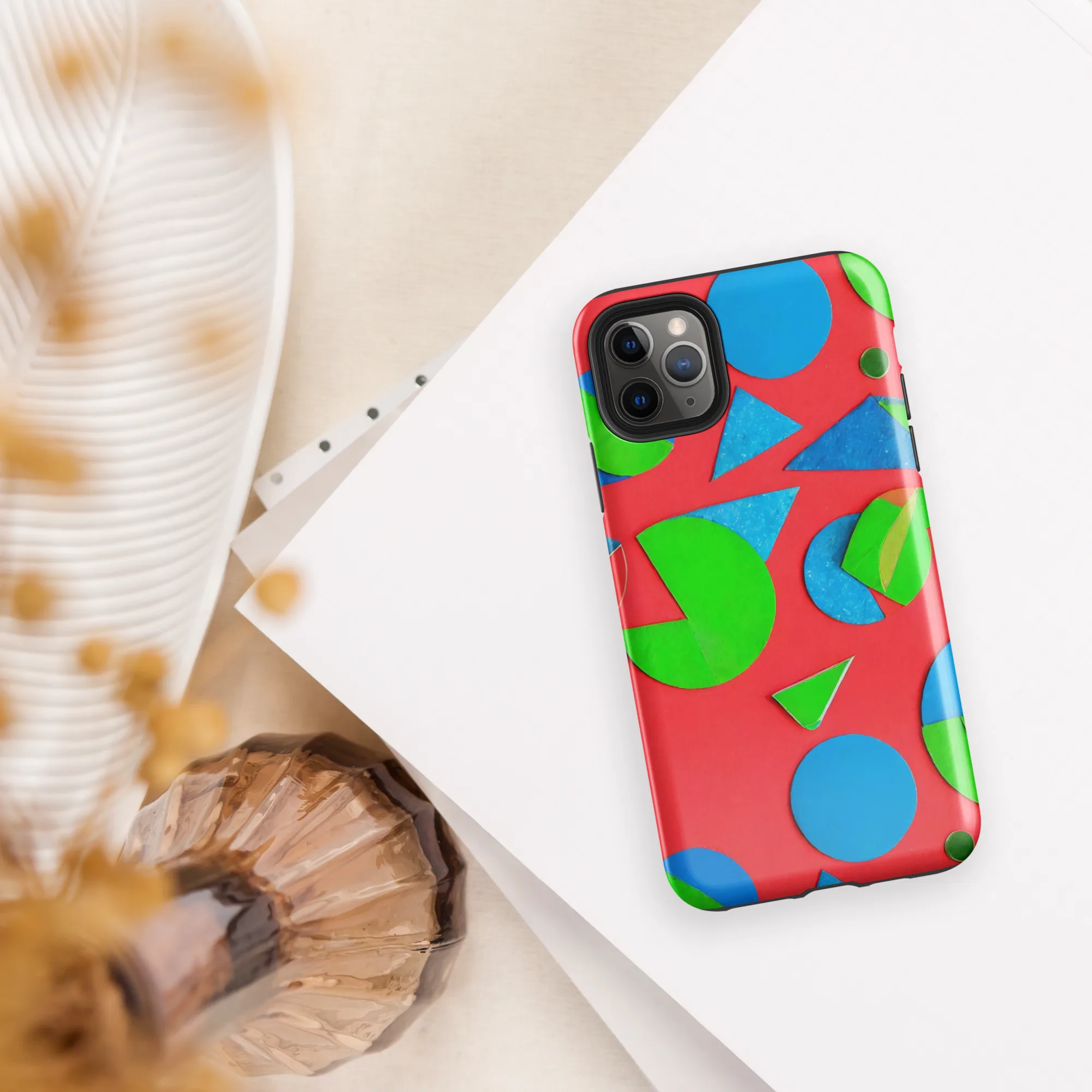 Chromatic Cutouts on Tough Case for iPhone® — Front
