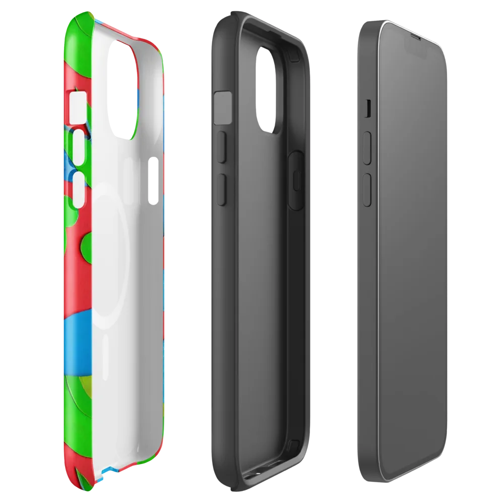 Chromatic Cutouts on MagSafe Tough Case for iPhone® — Front