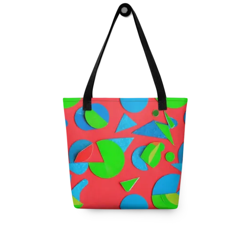 Chromatic Cutouts on a Tote Bag
