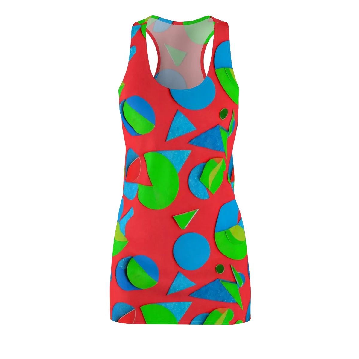 Chromatic Cutouts on Racerback Dress — Front