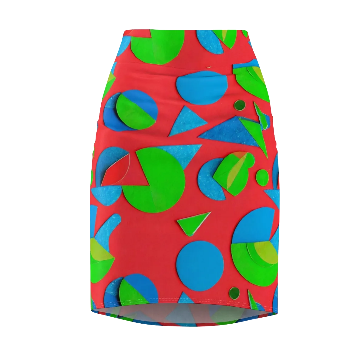 Chromatic Cutouts on Pencil Skirt — Front