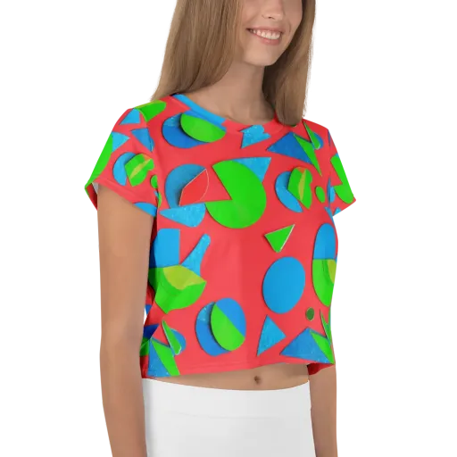 Chromatic Cutouts on a Crop Tee