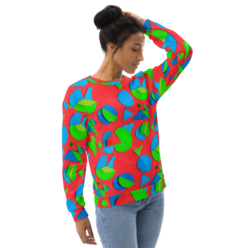 Chromatic Cutouts on Sweatshirt — Right Front