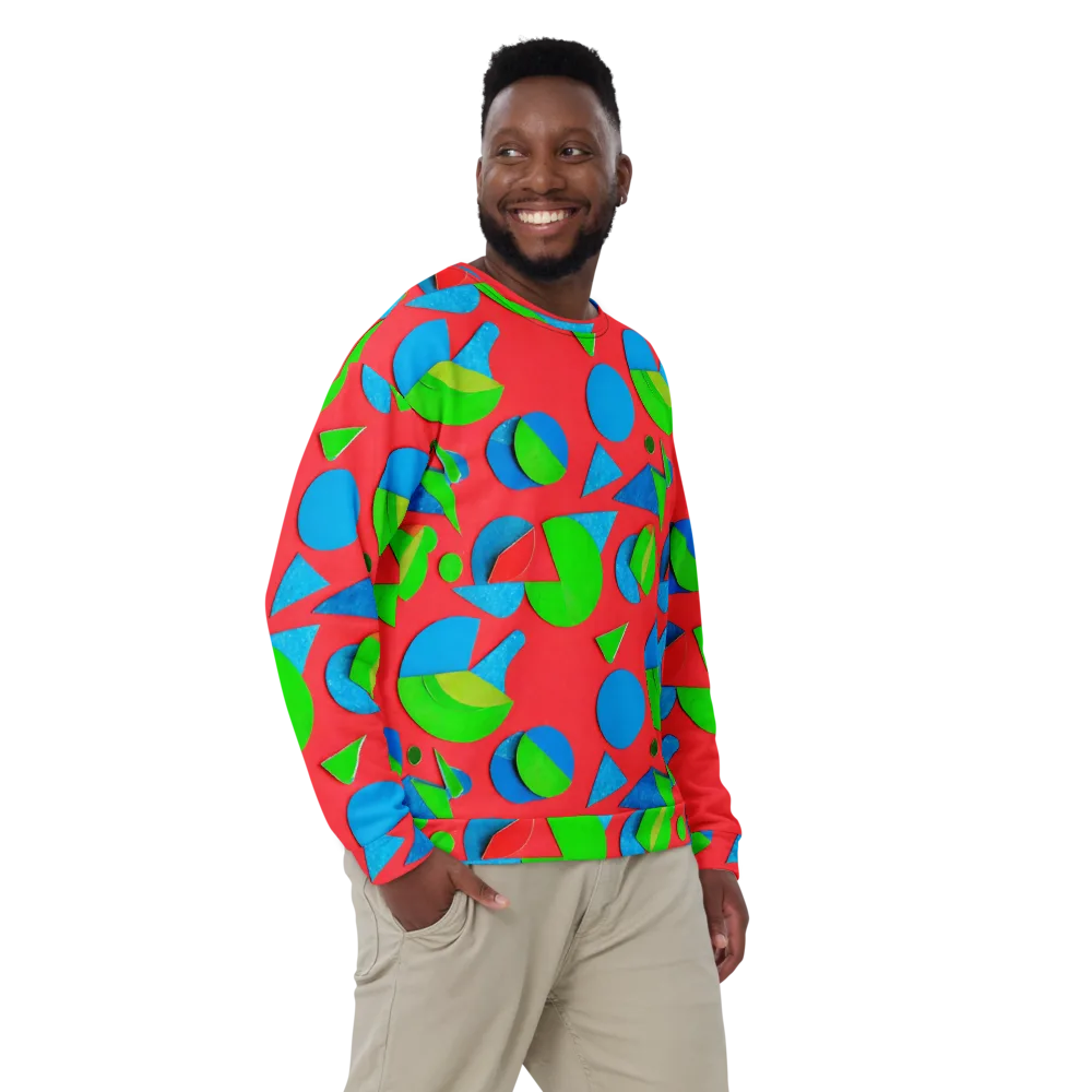 Chromatic Cutouts on Sweatshirt — Front