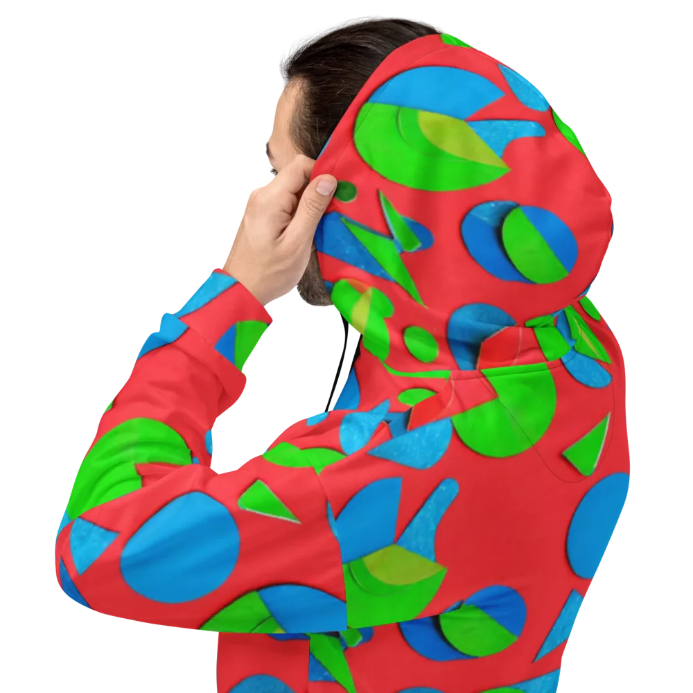Chromatic Cutouts on Hoodie — Back