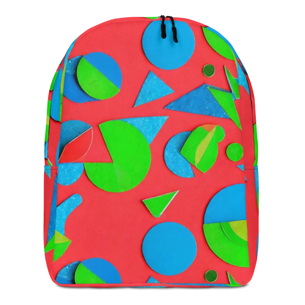 Chromatic Cutouts on Minimalist Backpack — Front