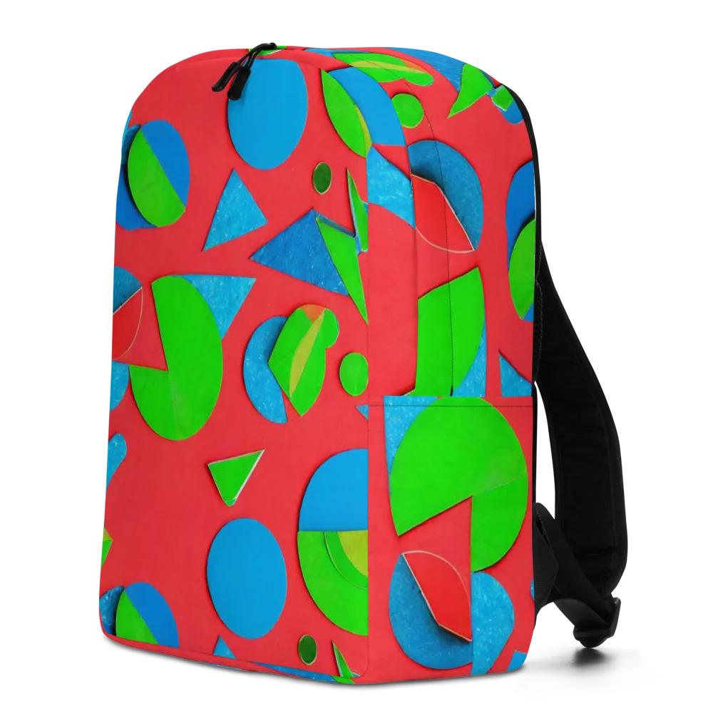 Chromatic Cutouts on Minimalist Backpack — Left