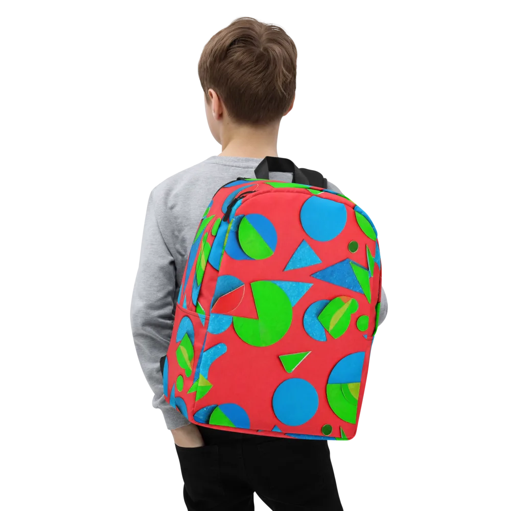 Chromatic Cutouts on Minimalist Backpack — Zoomed-in