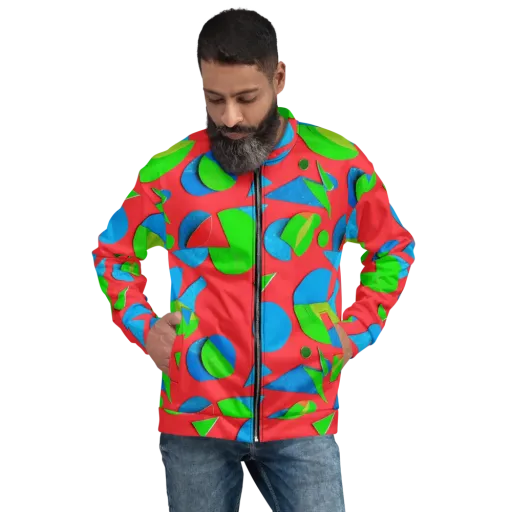 Chromatic Cutouts on a Bomber Jacket