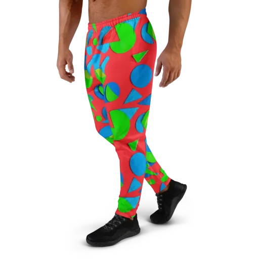 Chromatic Cutouts on a Men's Joggers