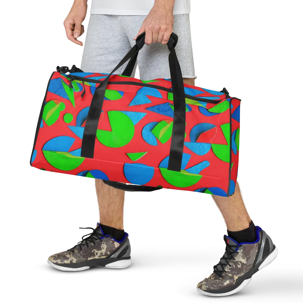 Chromatic Cutouts on Duffle Bag — Front