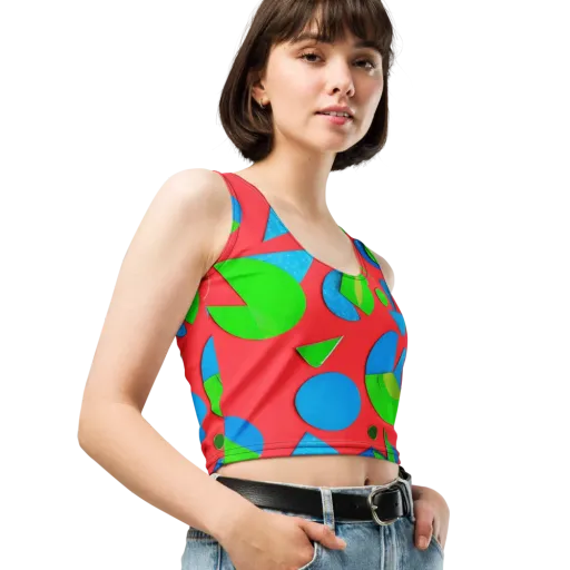 Chromatic Cutouts on a Crop Top