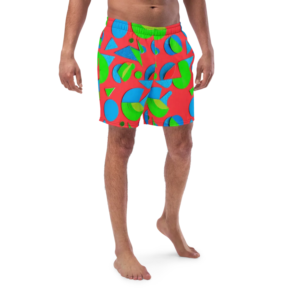 Chromatic Cutouts on Swim Trunks — Front