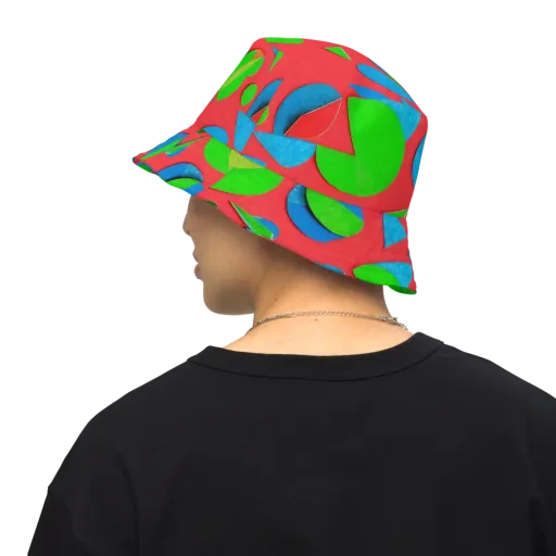 Chromatic Cutouts on a Reversible Bucket Hat