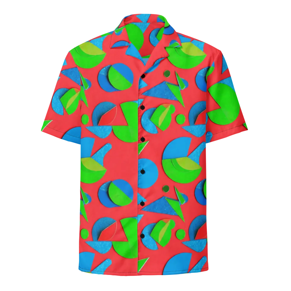 Chromatic Cutouts on Button Shirt — Front