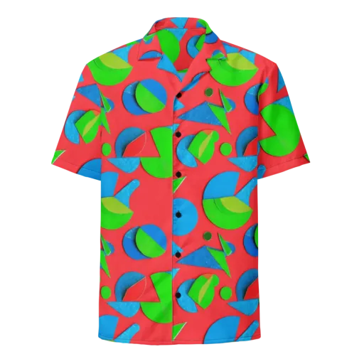 Chromatic Cutouts on a Button Shirt