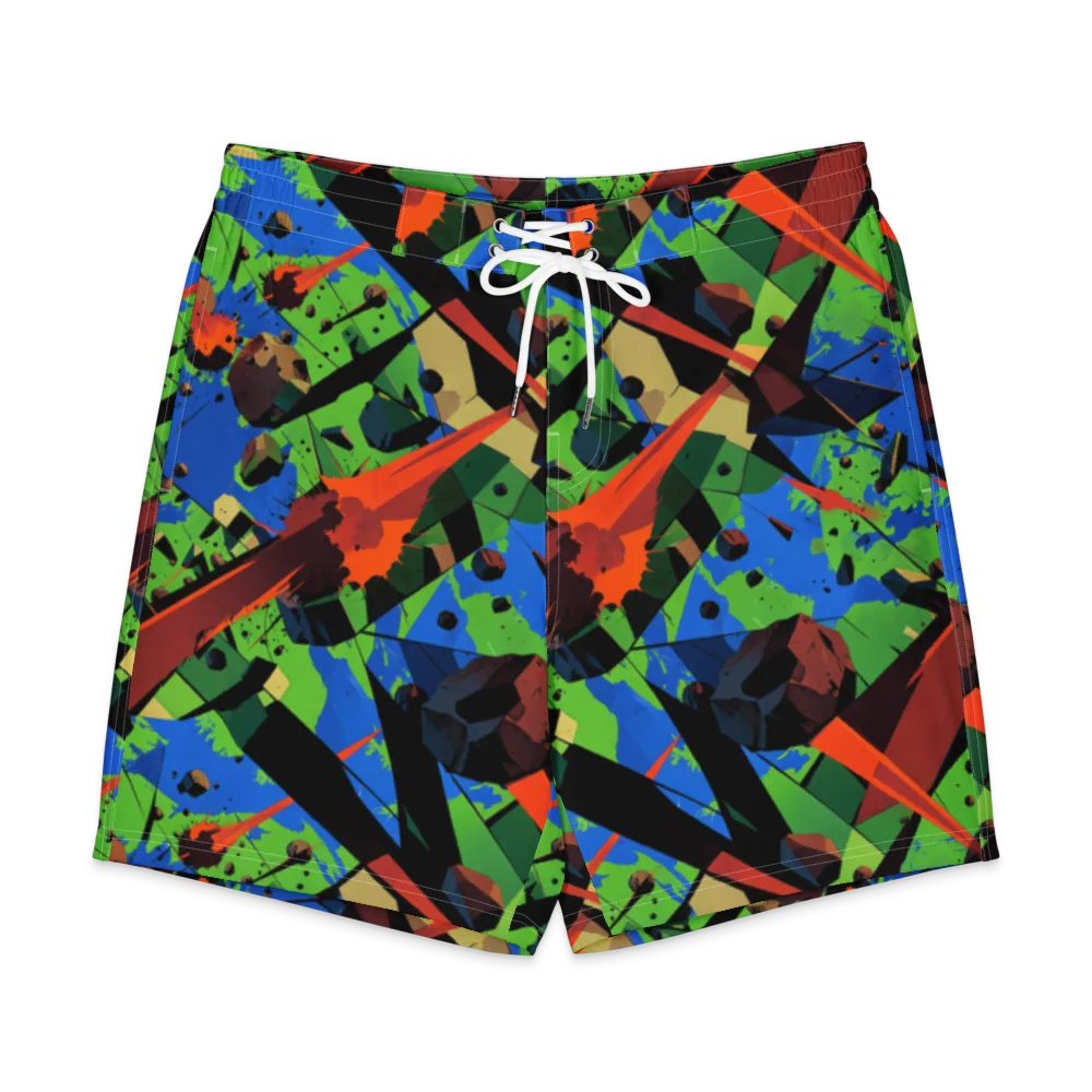 Impact Geometry on Men's Board Shorts — Front
