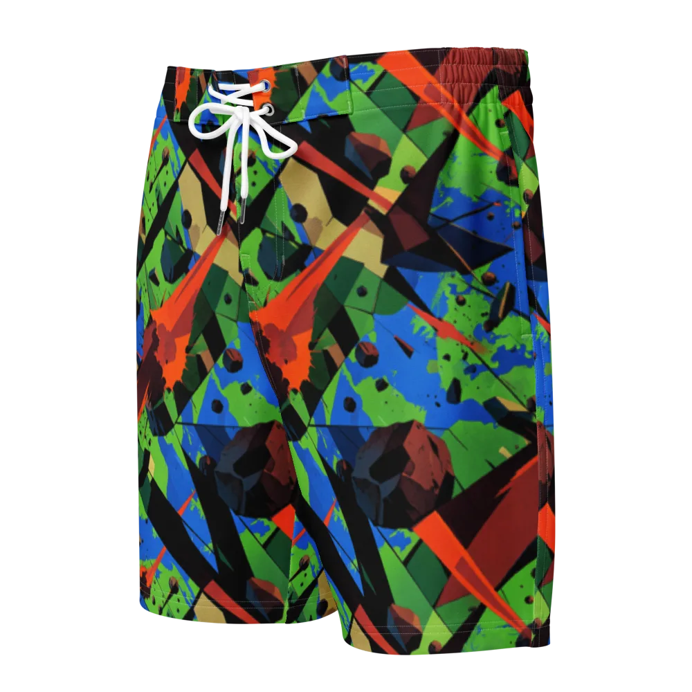 Impact Geometry on Men's Board Shorts — Front