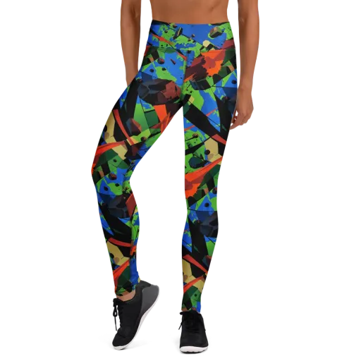 Impact Geometry on a Yoga Leggings