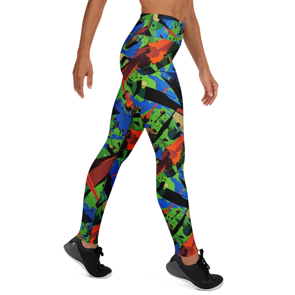 Impact Geometry on Yoga Leggings — Right