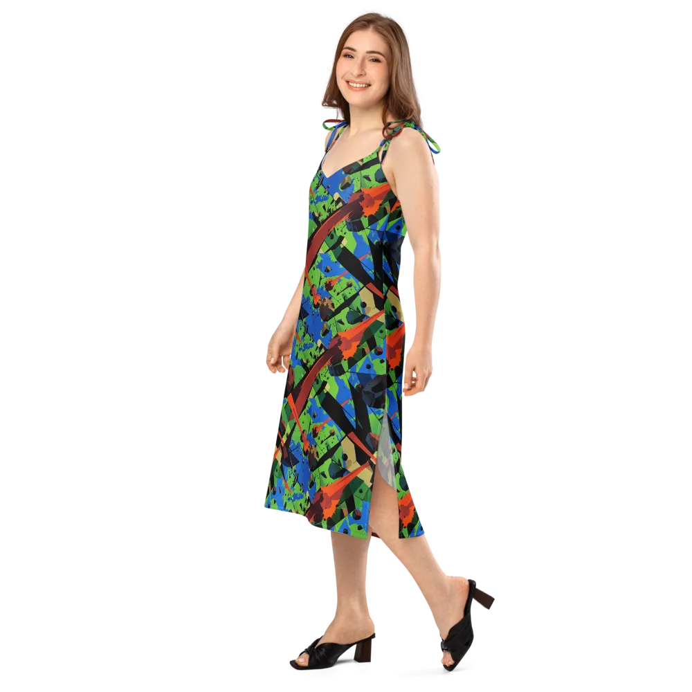 Impact Geometry on Slip Dress — Left Front