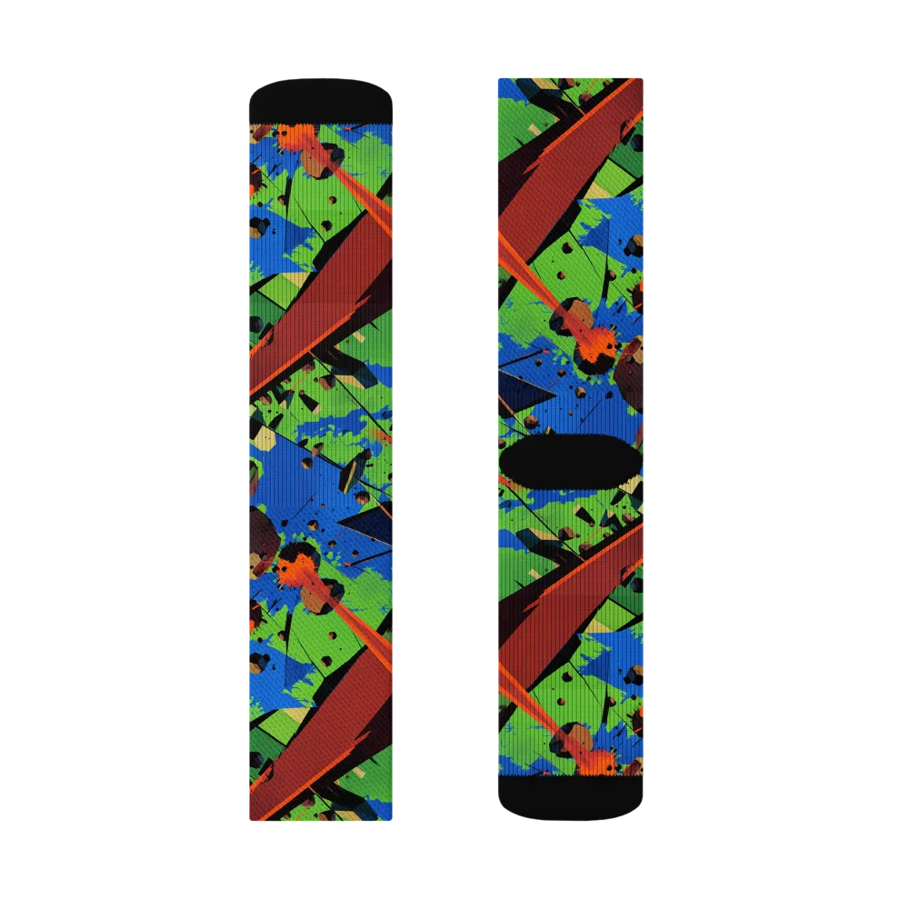 Impact Geometry on Socks — Right Sock