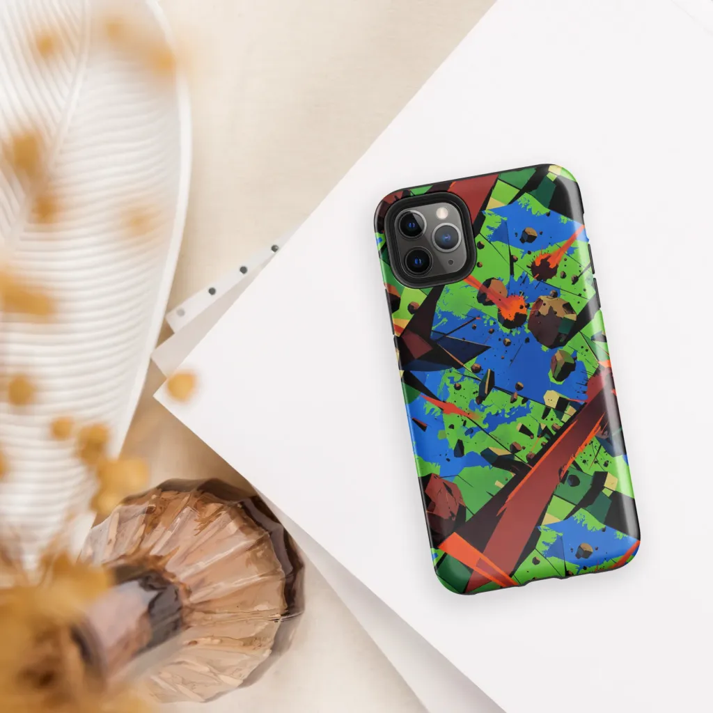 Impact Geometry on Tough Case for iPhone® — Front