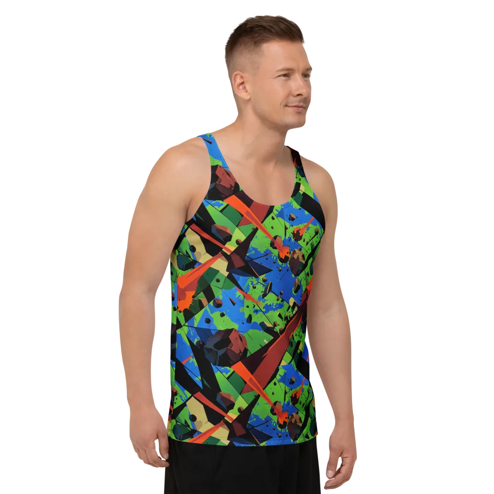 Impact Geometry on Men's Tank Top — Right Front