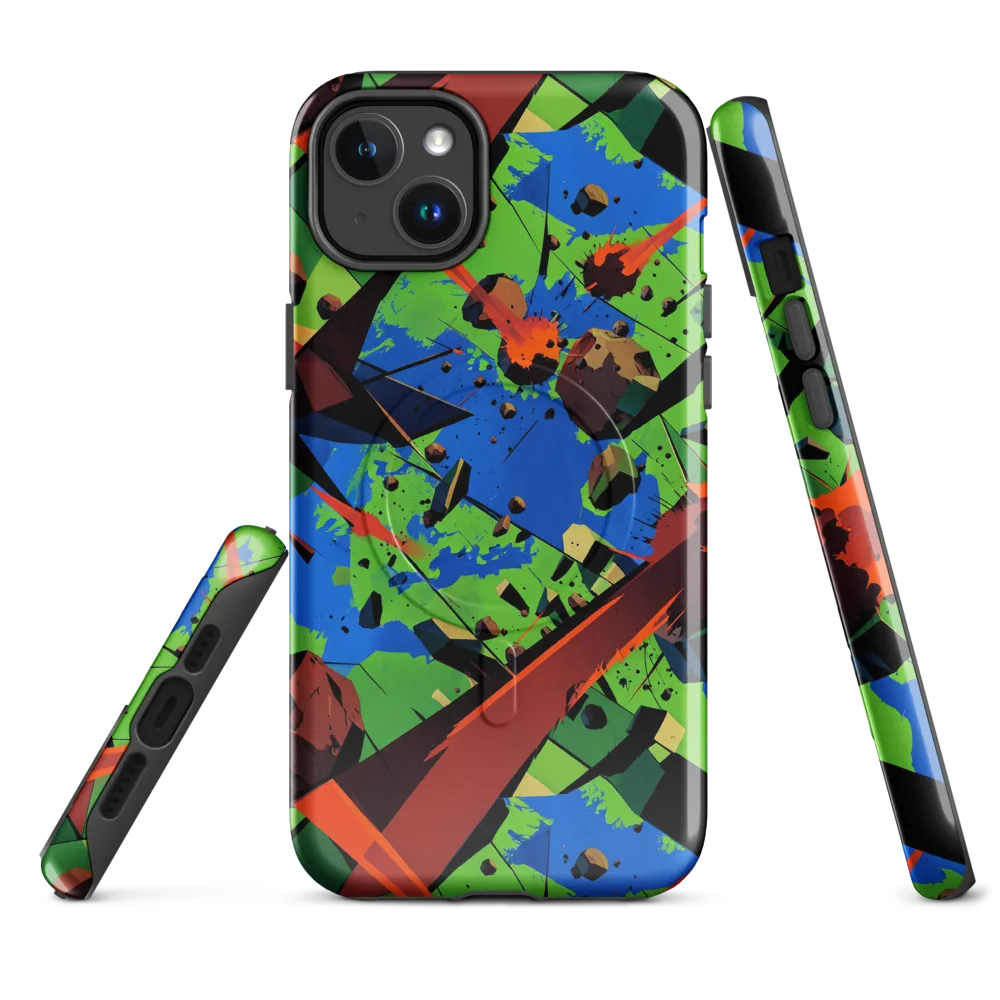 Impact Geometry on MagSafe Tough Case for iPhone® — Front