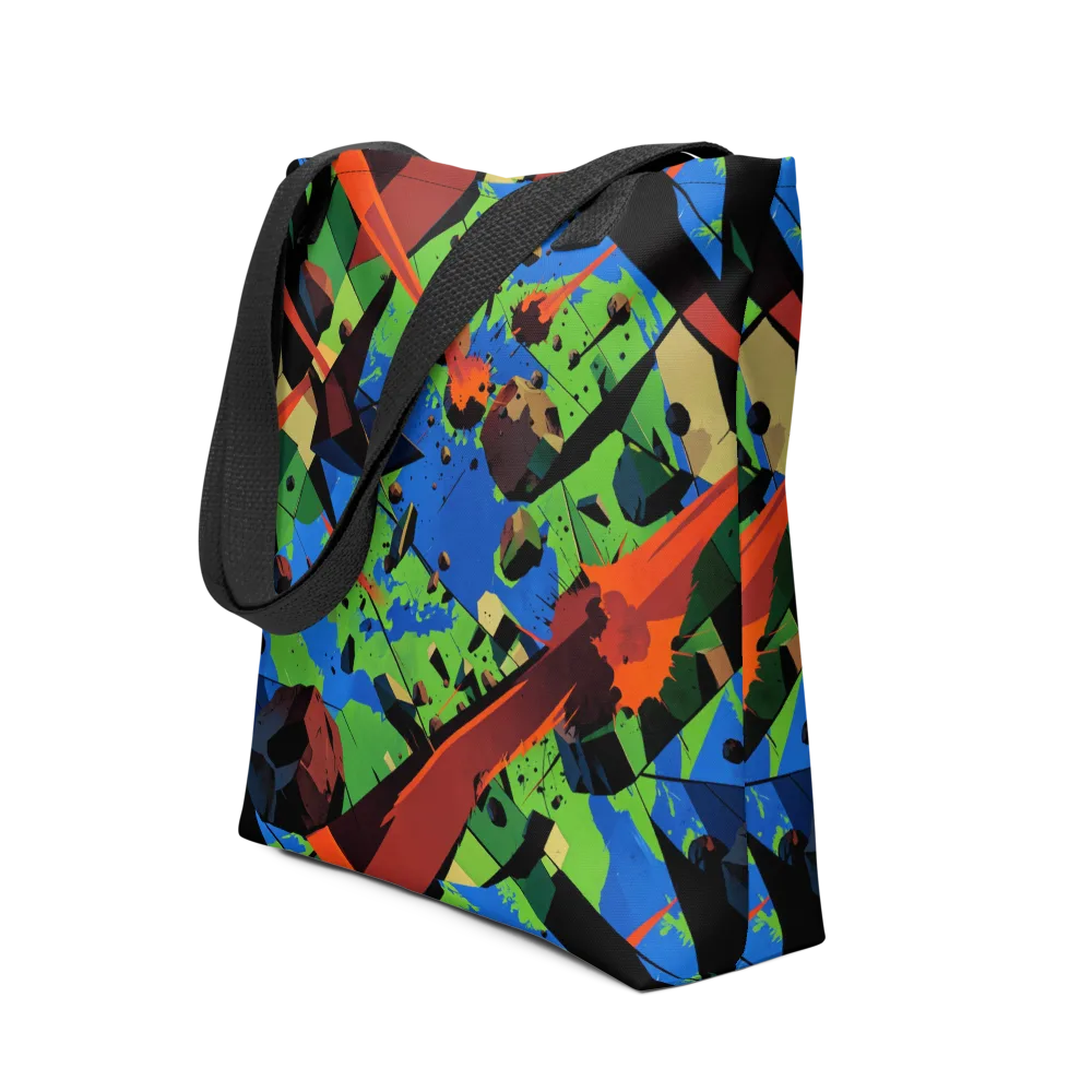 Impact Geometry on Tote Bag — Front