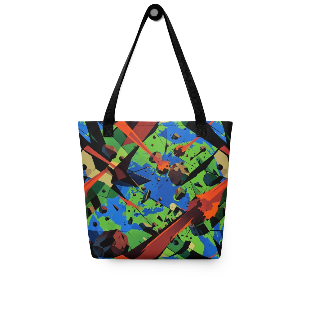 Impact Geometry on Tote Bag — Front