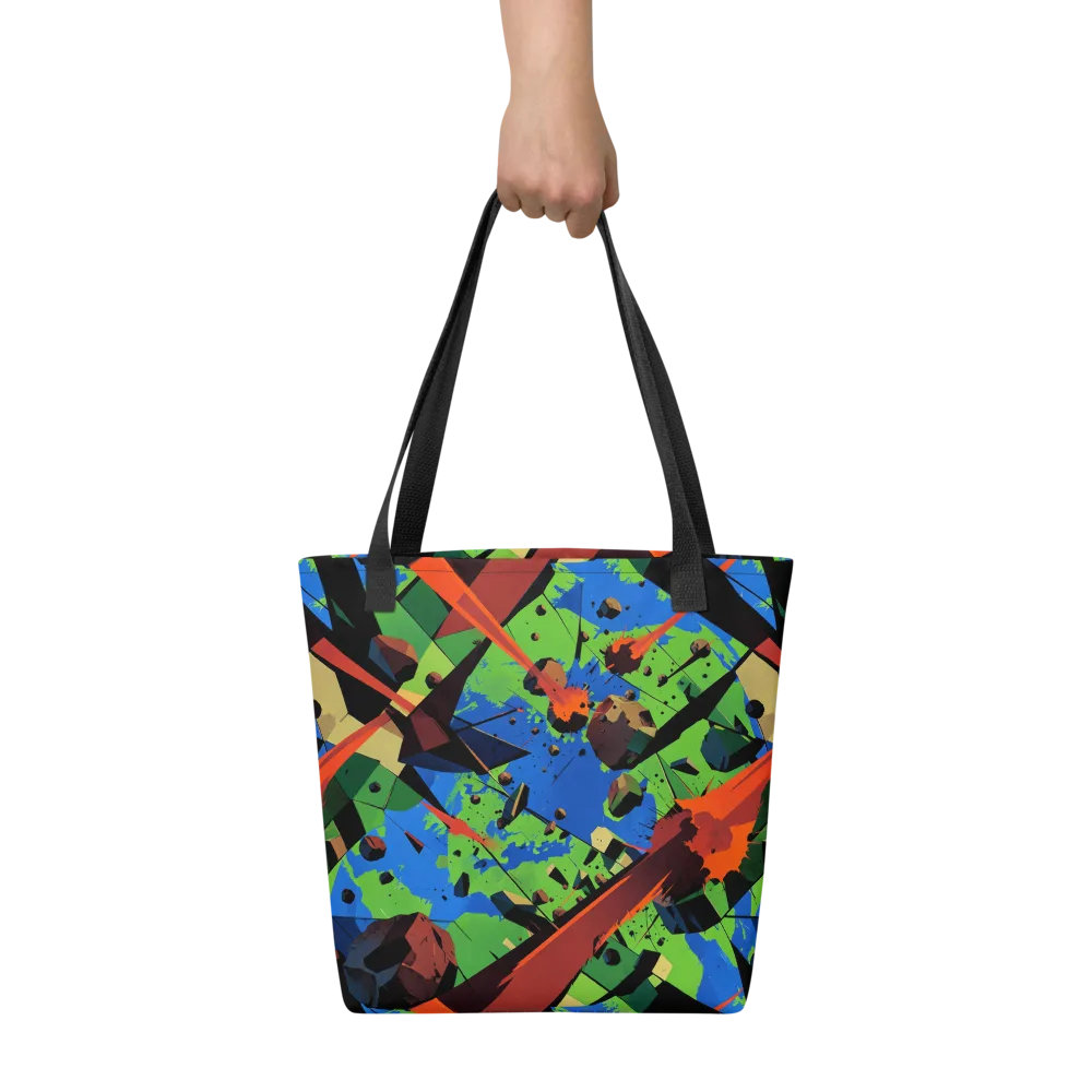 Impact Geometry on Tote Bag — Front