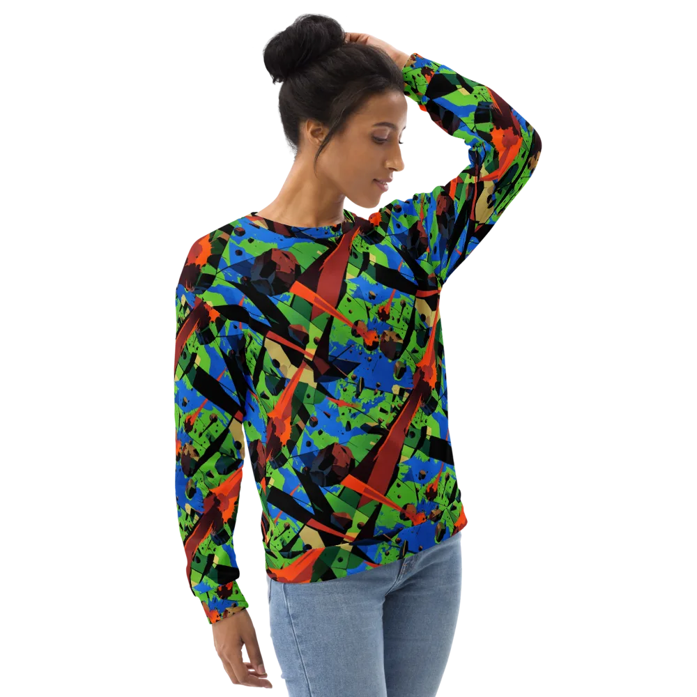 Impact Geometry on Sweatshirt — Right Front
