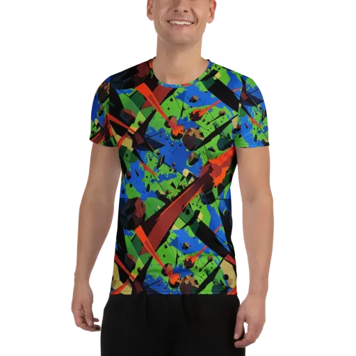 Impact Geometry on a Men's Athletic T-Shirt