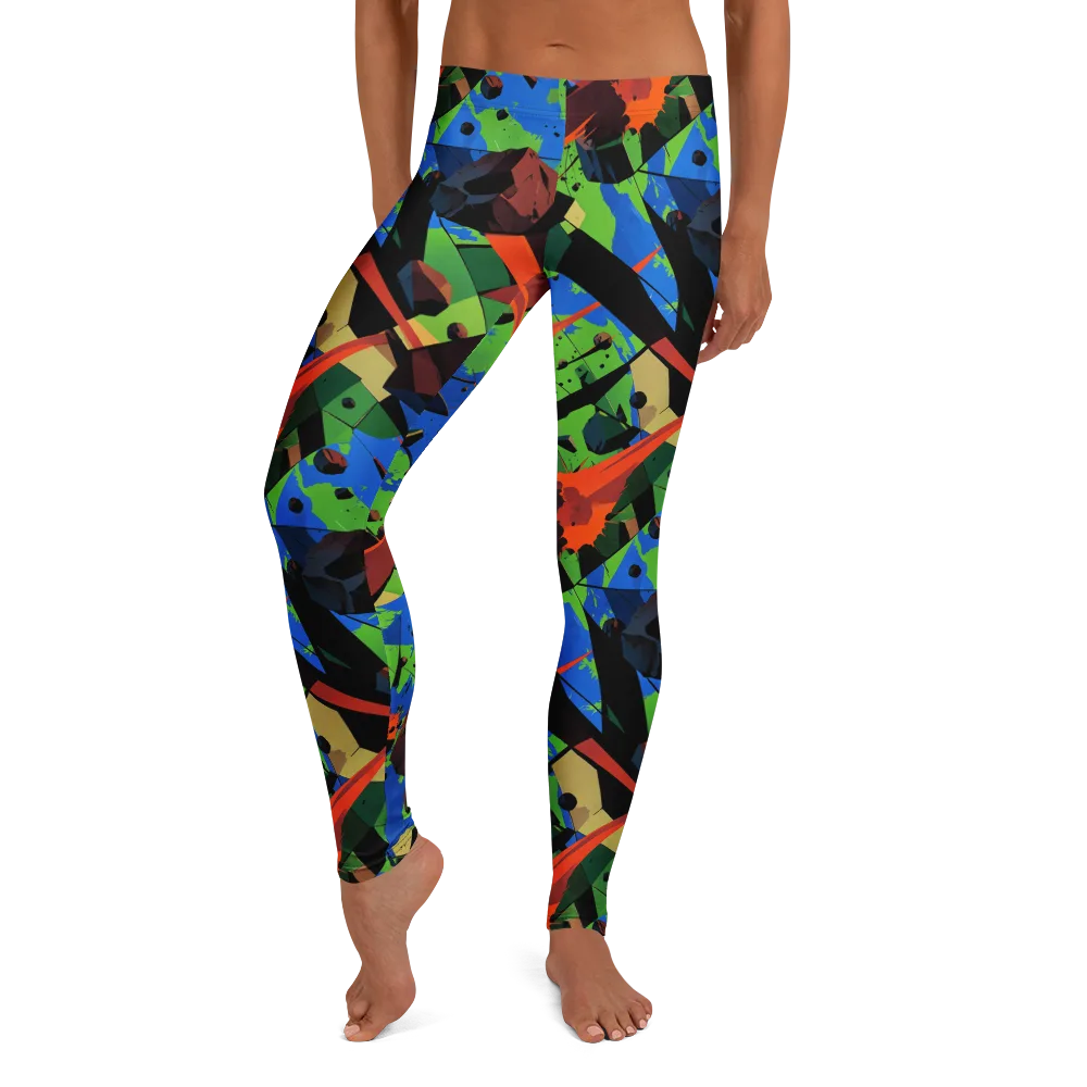 Impact Geometry on Leggings — Front