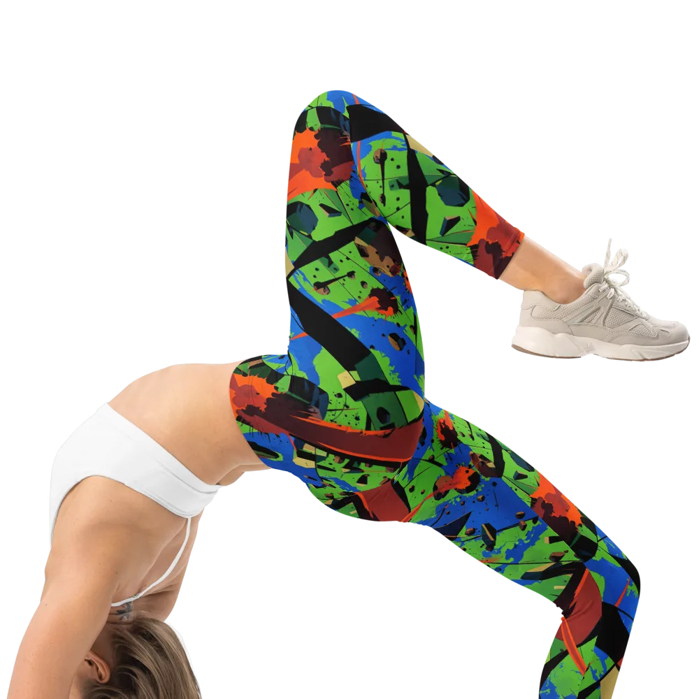 Impact Geometry on Leggings — Right