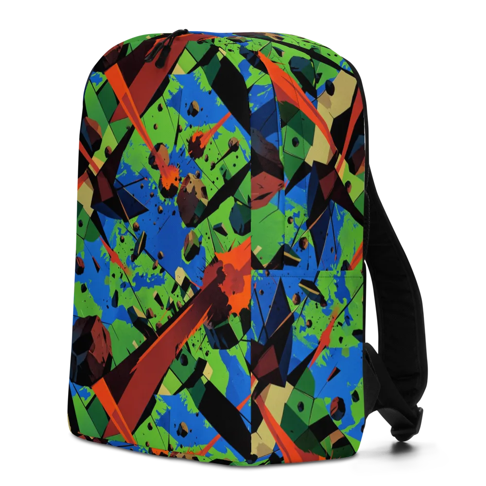 Impact Geometry on Minimalist Backpack — Left