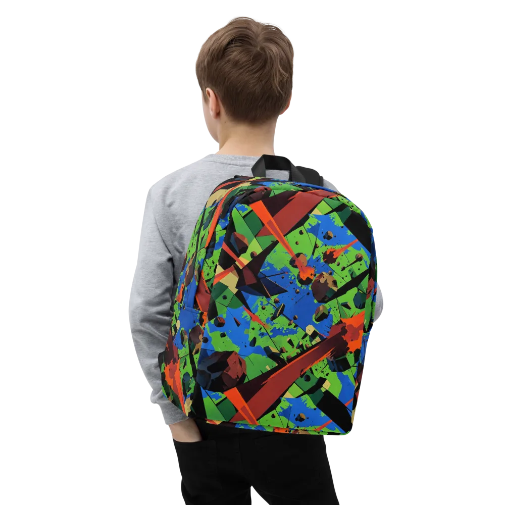 Impact Geometry on Minimalist Backpack — Zoomed-in