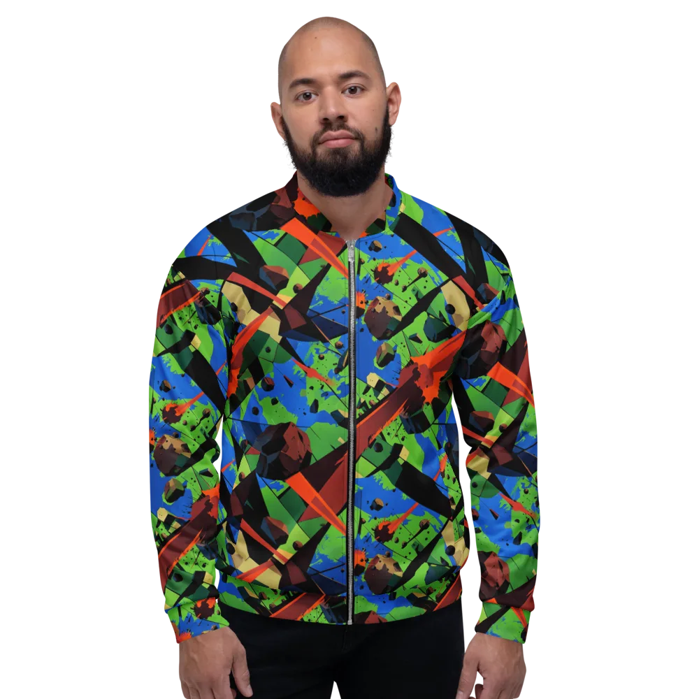 Impact Geometry on Bomber Jacket — Front