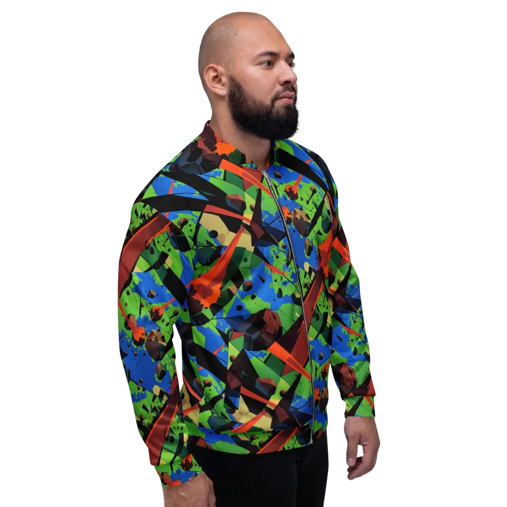 Impact Geometry on Bomber Jacket — Right